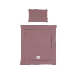 A soft, plush purple bedding set featuring a cozy, quilted comforter and matching pillow case. The set is designed in collaboration with MalomiKids, a brand known for its high-quality, sustainable children's products.