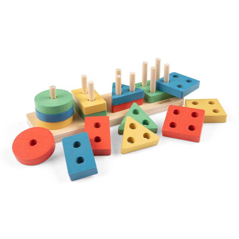 Geometriske figurer puslespil