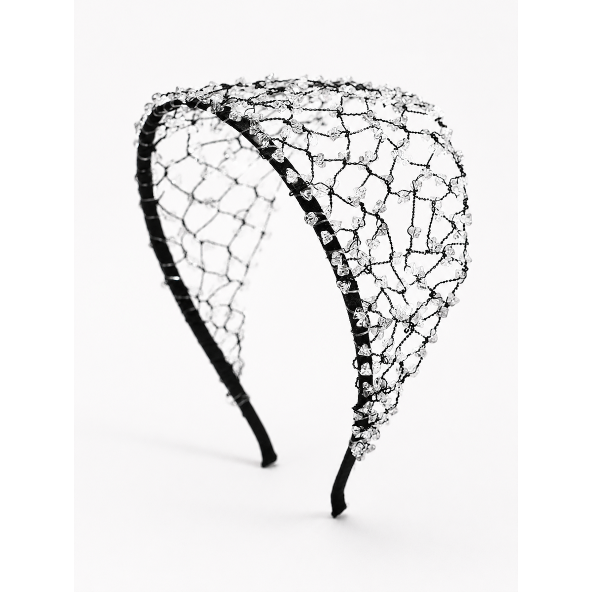 Luxe Knitted Crystal Hairnet