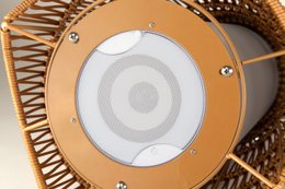 Le Zen Enzy Brown - vinkøler med højttaler og LED-lys