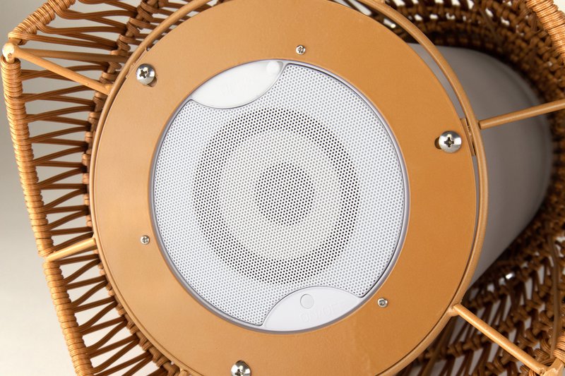Le Zen Enzy Brown - vinkøler med højttaler og LED-lys