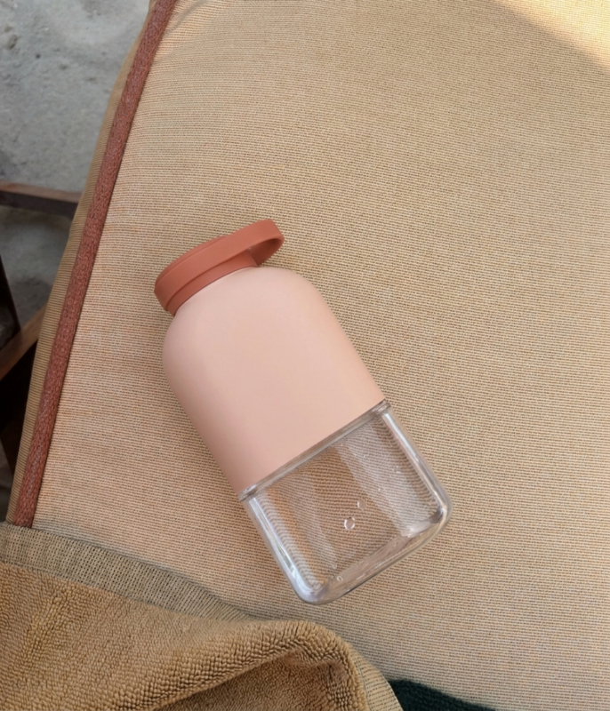 Slim Tritan Water Bottle 350 ml Blush / Terracotta