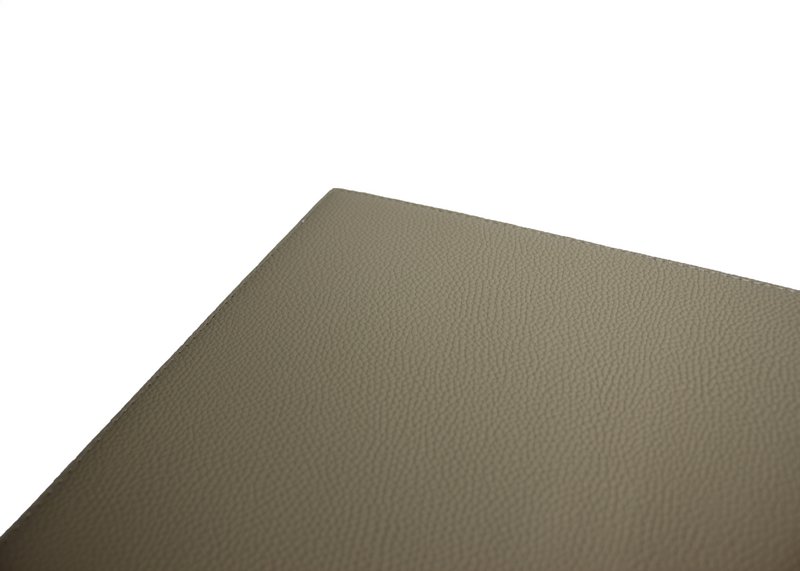 Tischset 6er Set Kunstleder Weiß/Braun Glattlederoptik 45x33 cm