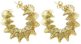 B-E10.1 E041-051G S. Steel Earrings 3.5cm