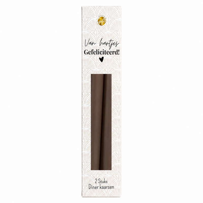 Dinner Candles – Van Hartjes Congratulations