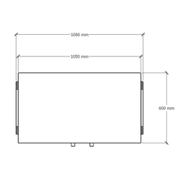 Dresser Polly Basic with doors - Green