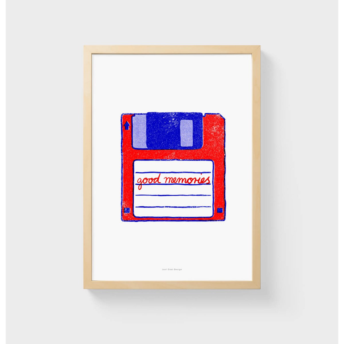 Disketten-Wand-Kunstdruck