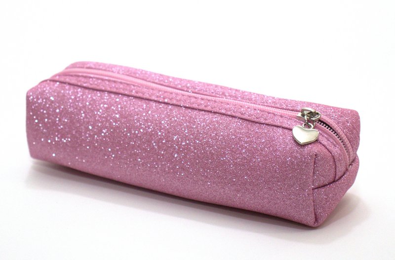 Moon- The pink glitter pencil case