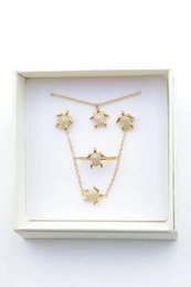 Parure de bijoux avec boîte en acier inoxydable