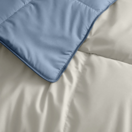 Piumino in cotone Zelesta Deluxe Duo Percalle - Dream Blue e Cream