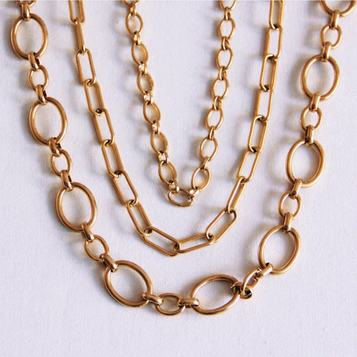 Ovaal gekoppelde ketting