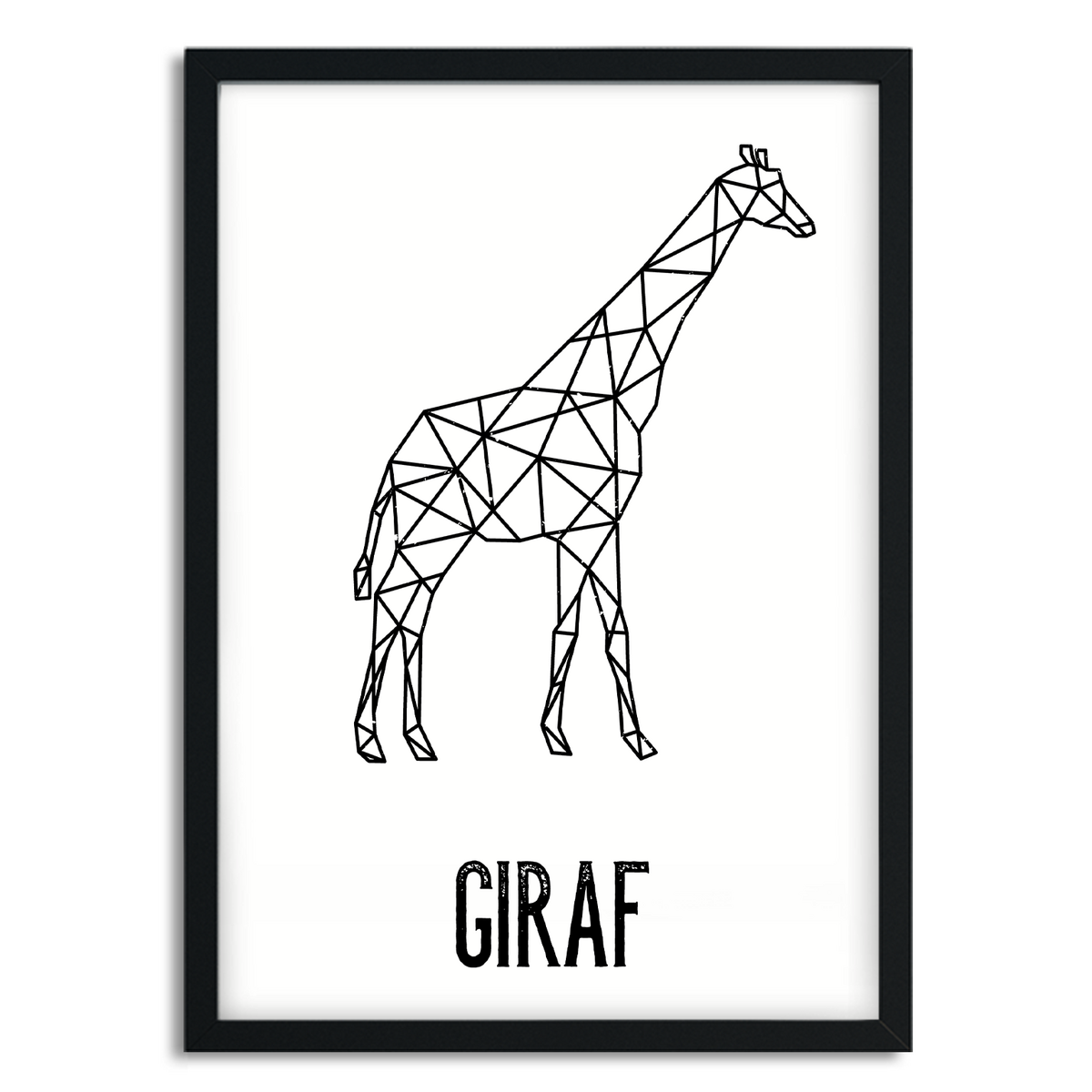 A5 poster - Giraffe