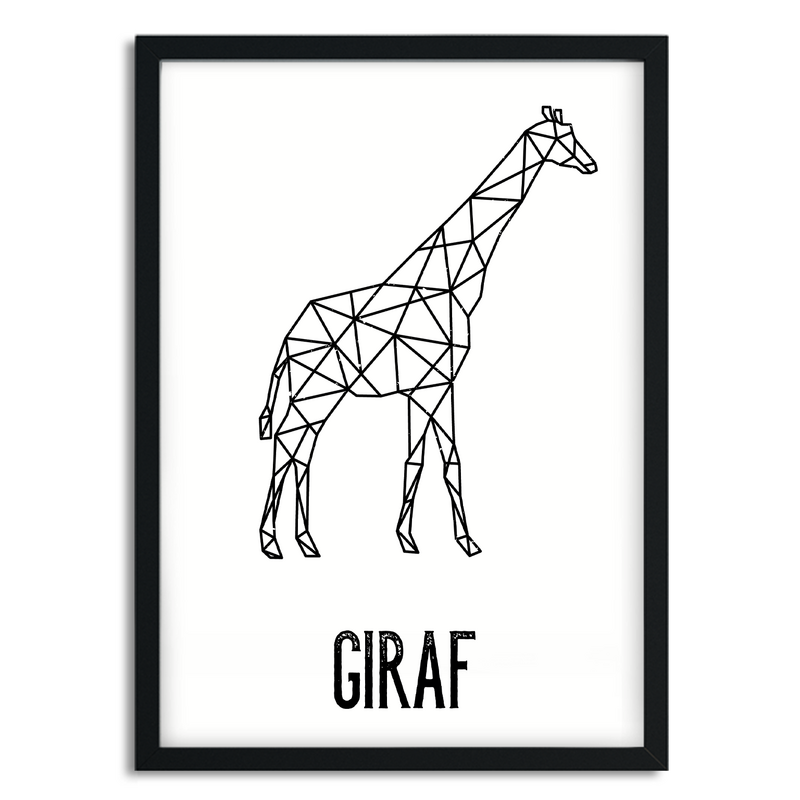 A5 poster - Giraffe