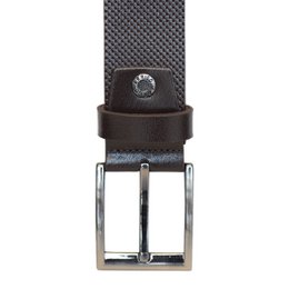 Leder Damengürtel oder Leder Herrengürtel mit Aufdruck Echtes Leder 4 cm breit