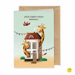 greeting card Living together - your own place, congratulations (folded card)