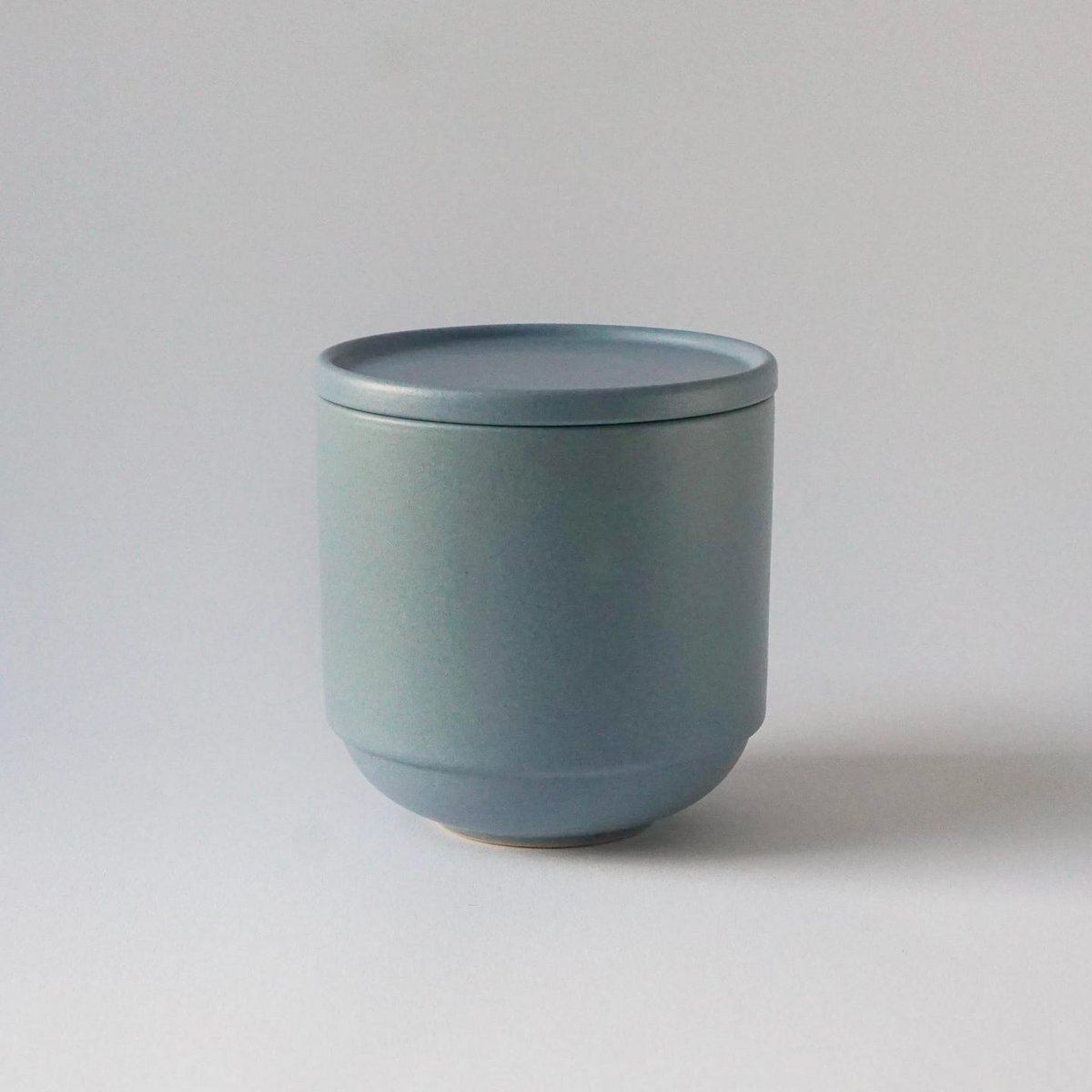 Bowl with lid MoxBowl Mathilde - fjord blue matt - 500ml