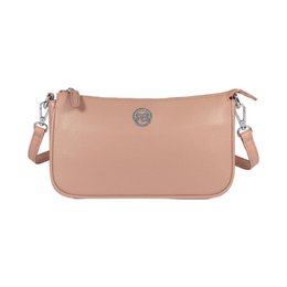 RB1037AU | GRETA Damen-Umhängetasche aus echtem Saffiano-Leder, hergestellt in Italien. Pulverfarbe