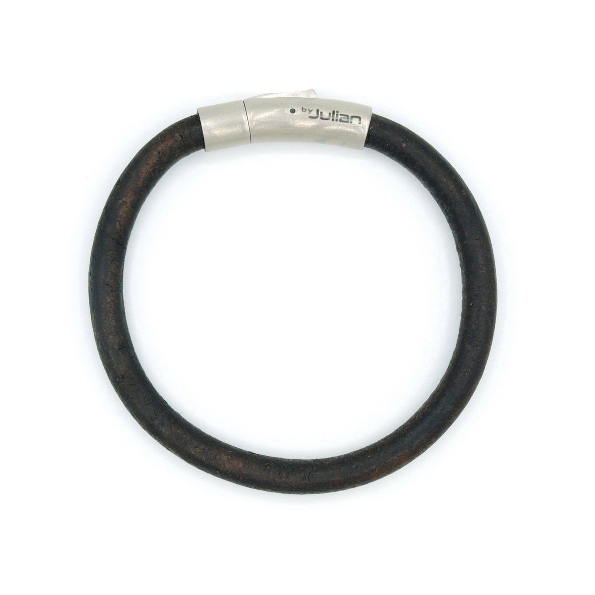 armband Flores donker bruin- 6mm
