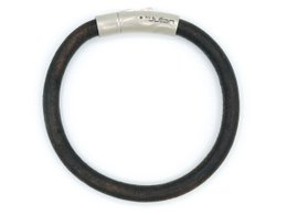 armband Flores donker bruin- 6mm