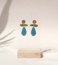 Aquarium statement earrings