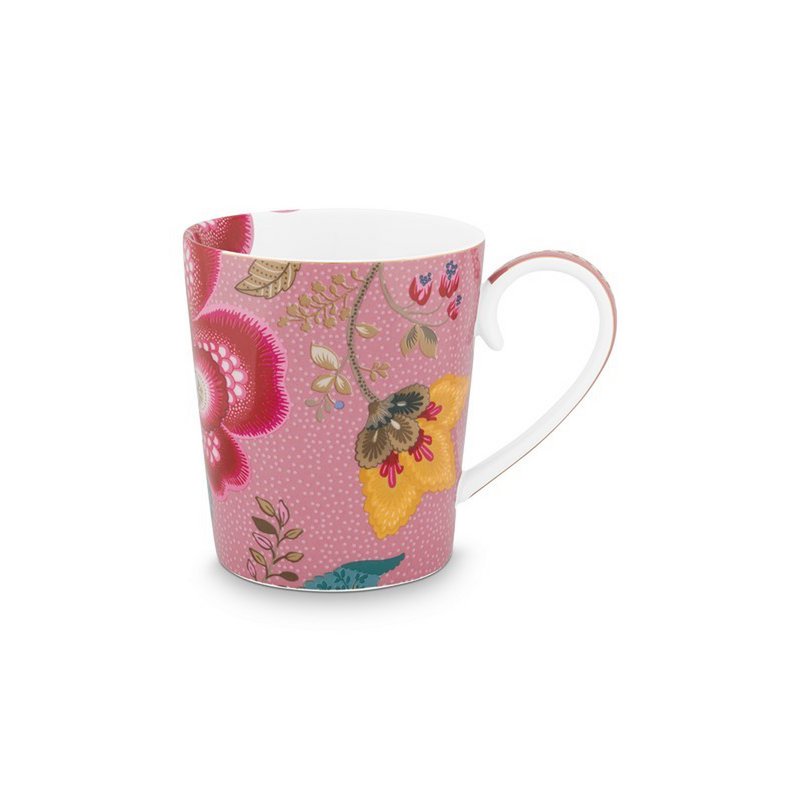 Mug Alphabet Floral Fantasy Rose - A - 350ml
