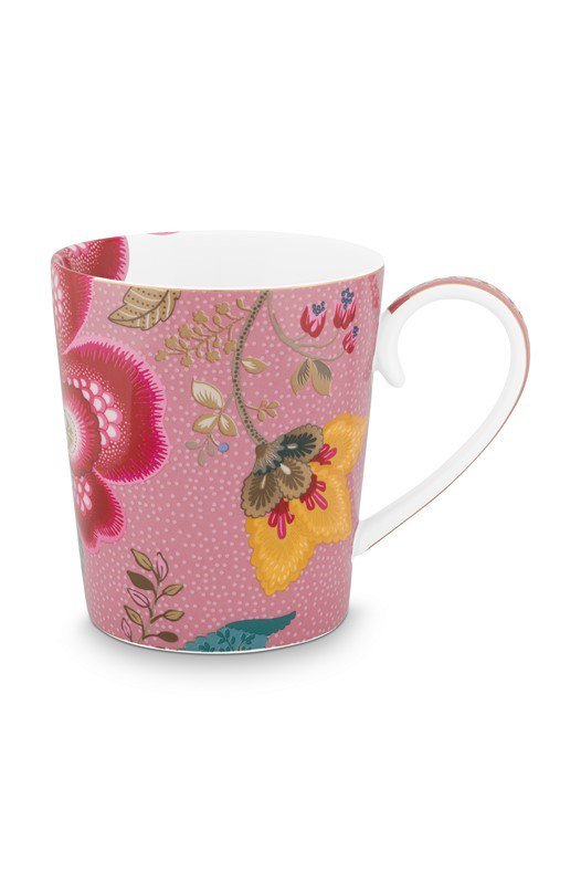 Fantasy Pink Floral Alphabet Tasse - A - 350ml