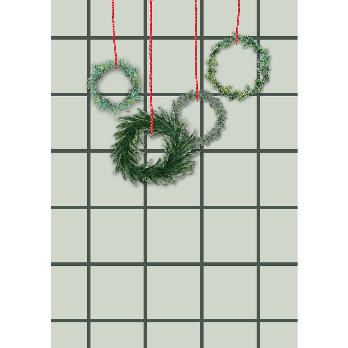 Juego de 8 tarjetas navideñas incl. sobre - Galleta de Navidad