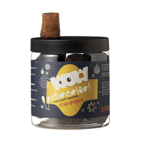 Champagne - New year Chocolate Truffles - Gifting jar 130g