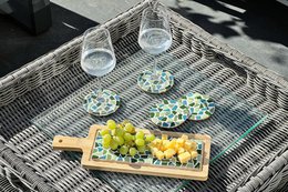 Combi -pakke Mosaic Borrelplank & Coasters