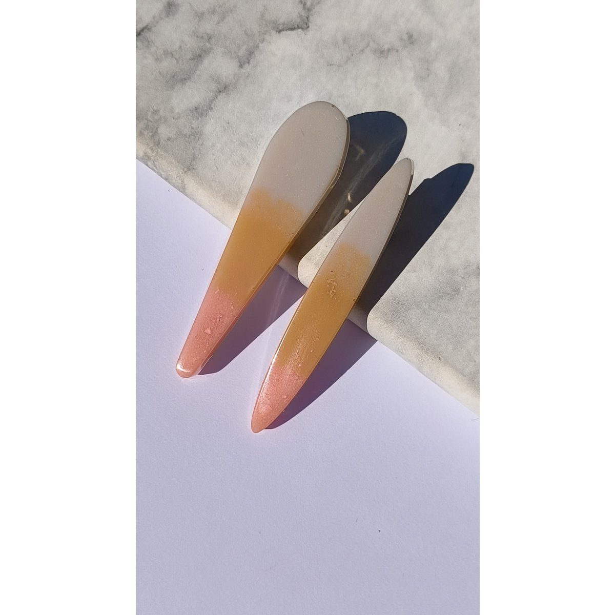 ⋒ RESIN HAIR CLIP PACK - NUDE (12 ITEMS) ⋒