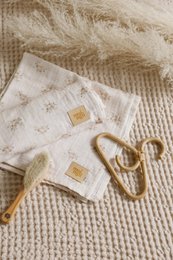 Set of 2 muslin nappies "Boho Flowers"