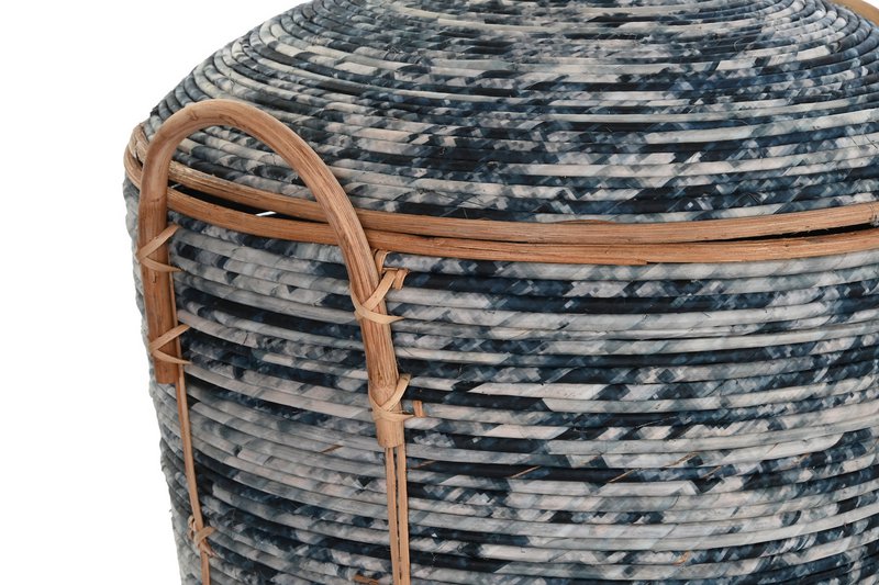 CESTA CONJUNTO 3 RATAN 56X51X62 NEGRO DC196243