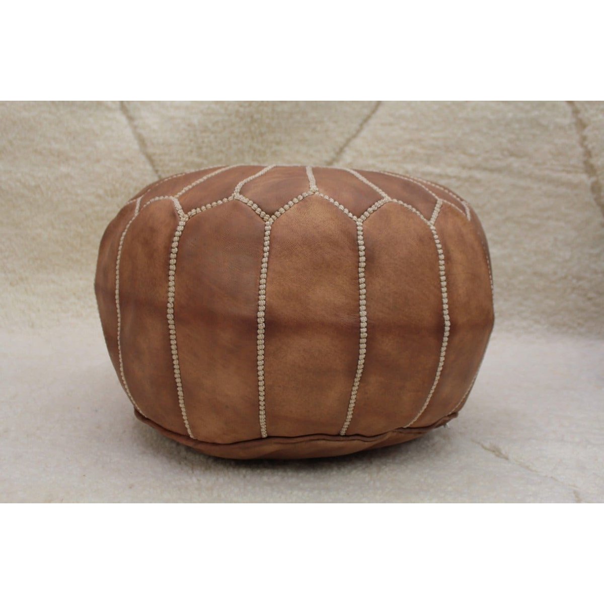 Chocolate Brown Moroccan Pouf