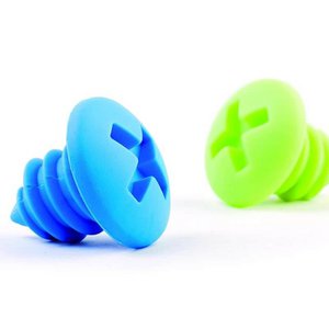 Design bottle screws blue and green