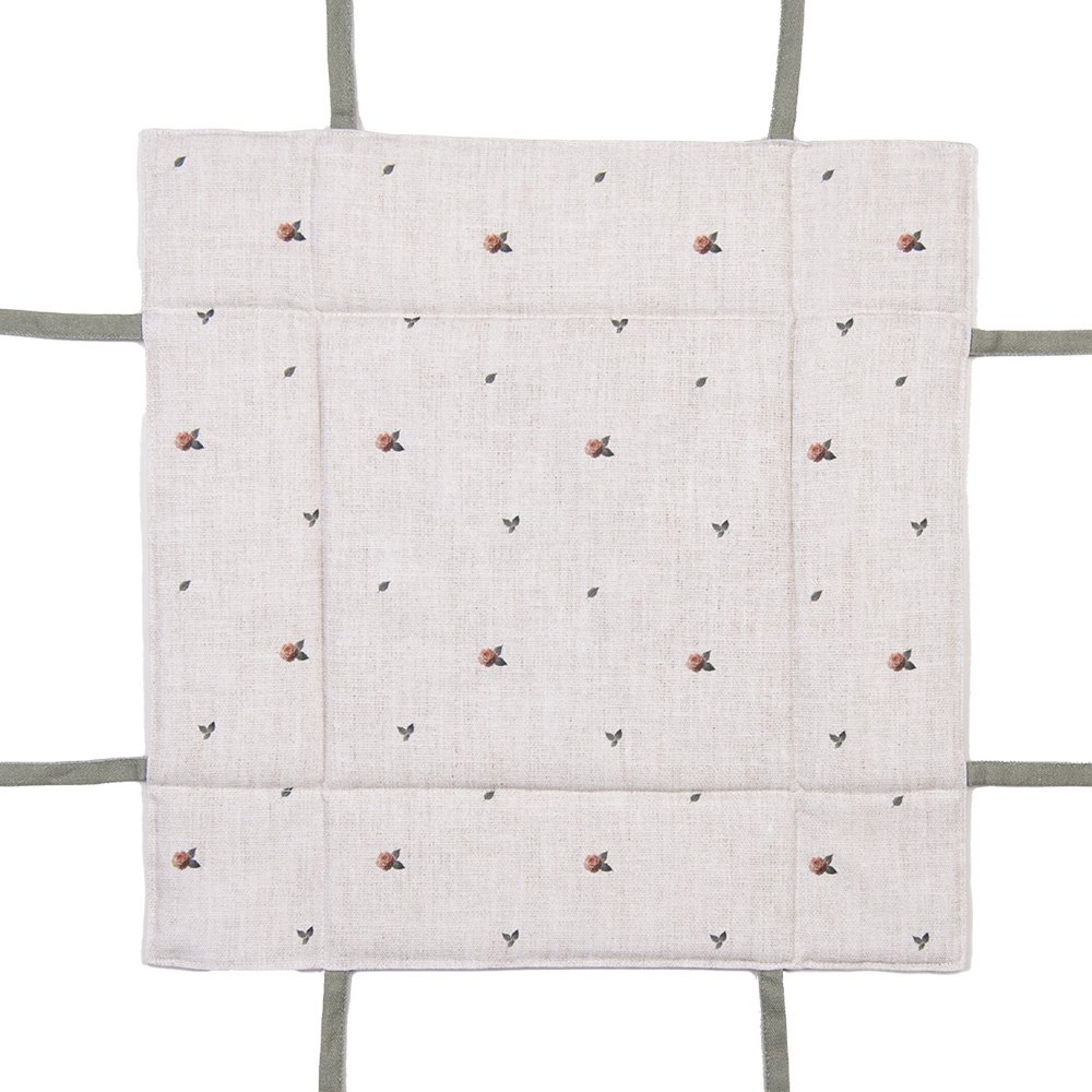 Brotkorb 35x35x8 cm Beige Baumwolle