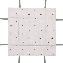 Brotkorb 35x35x8 cm Beige Baumwolle