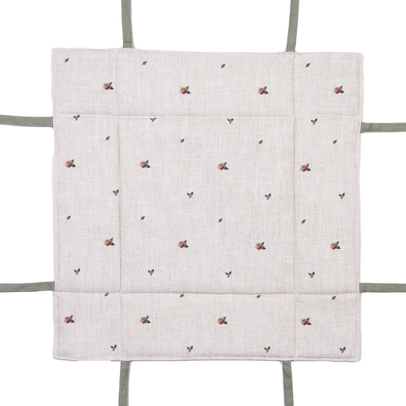Brotkorb 35x35x8 cm Beige Baumwolle