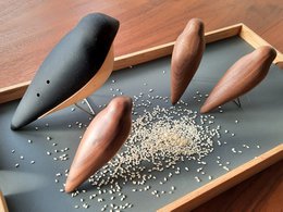 Nightingale - Wood Bird Animal Figur - Dansk design