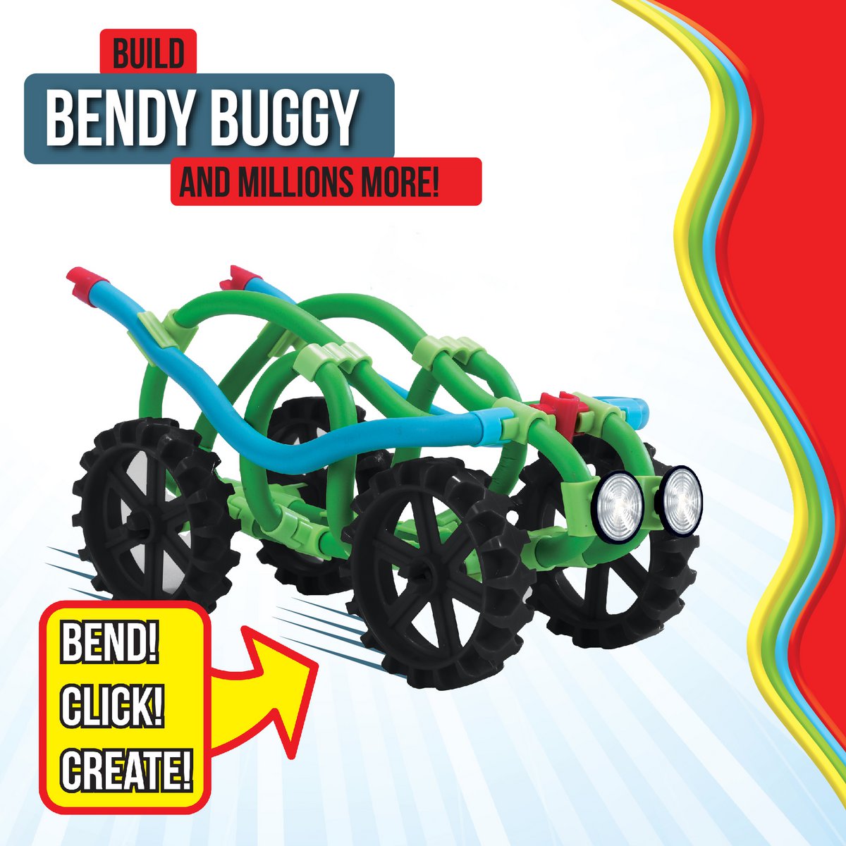 Spaghetteez - Bendy Buggy 34pcs
