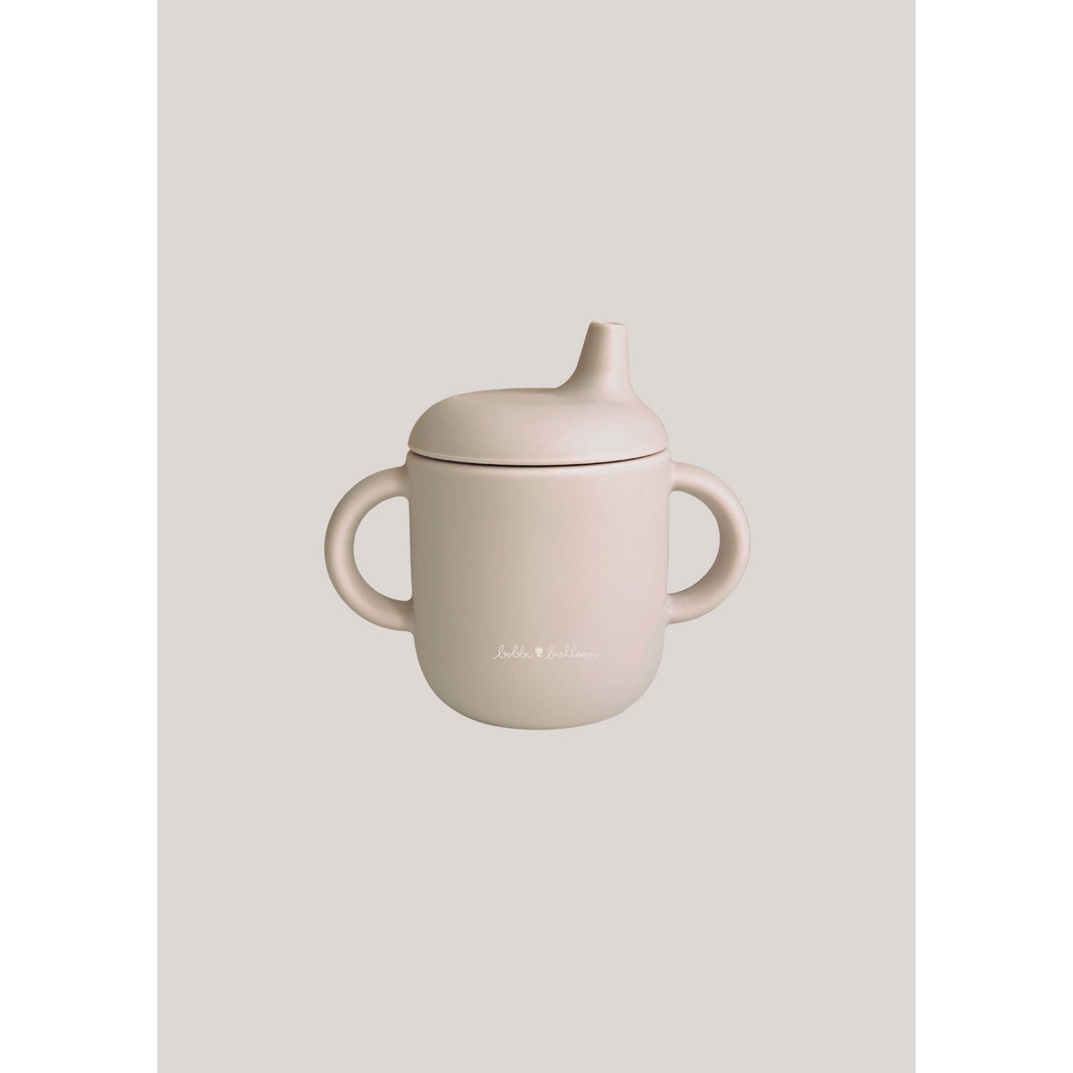 Silicone Spill Proof Cup - Oyster Beige