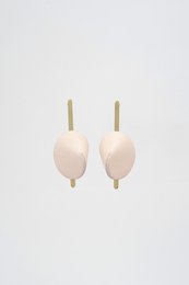 Small, delicate drop earrings in a variety of muted colors including dusty blue, red wine, dusty green, light pink, black, dusty lilac, and spring green.