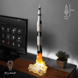 Raketlampe, SpaceX, Dekorativ Lampe, Bordlampe