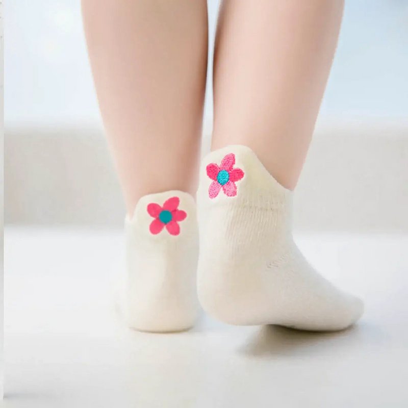 Confezione da 5 calzini colorati con linguetta a fiori I per neonati e bambini