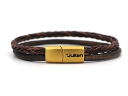 Semarang mix bruin - 4mm- zilver of goud