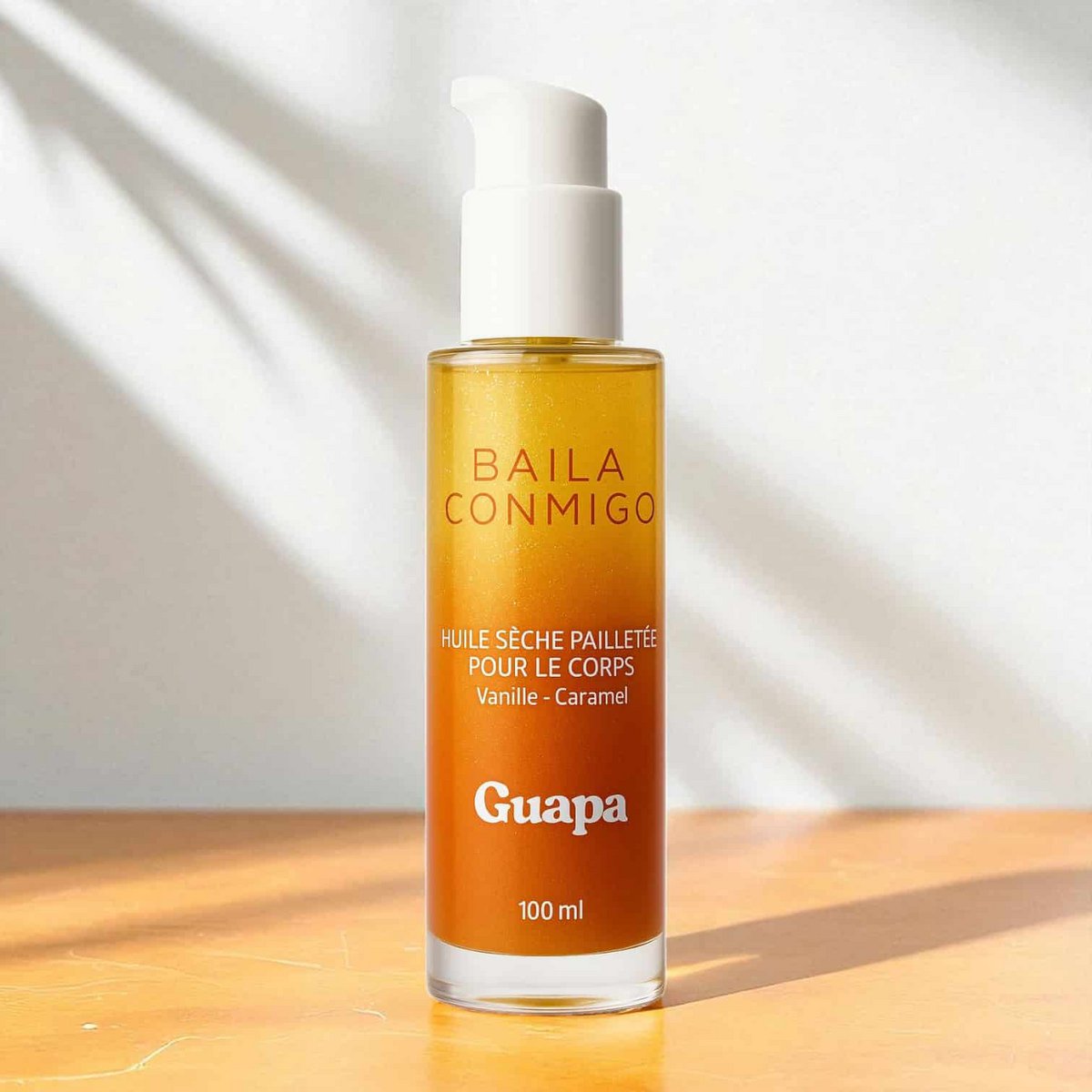 Olio corpo secco glitterato - GUAPA - Caramello alla vaniglia