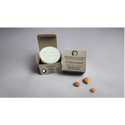 Organic Certified Balancing Solid Shampoo - Cedarwood - Oily & All Hair Types 60g