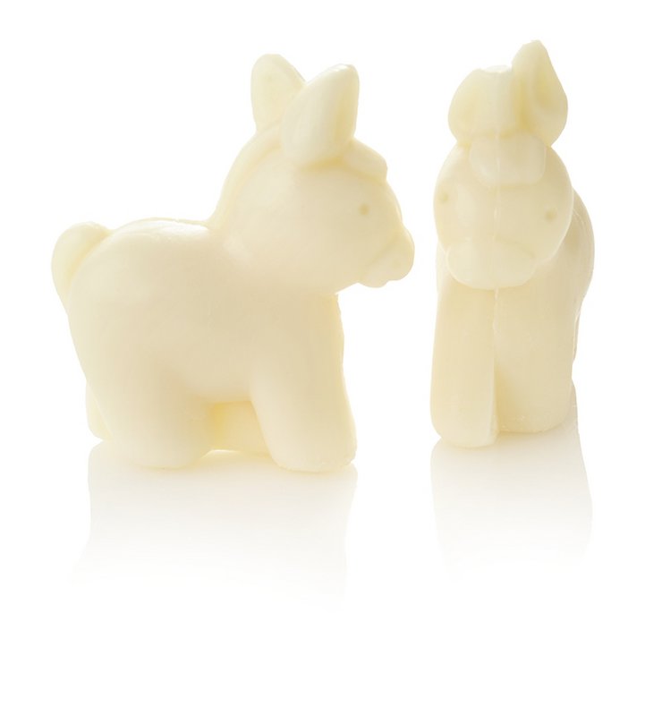 Ovis ezelinnenmelkzeep ezel wit 7,2x6,5x2,8 cm 60g