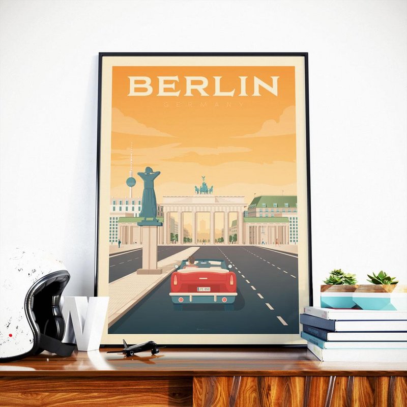 Vintage Berlin Poster | Premium poster City Berlin Germany