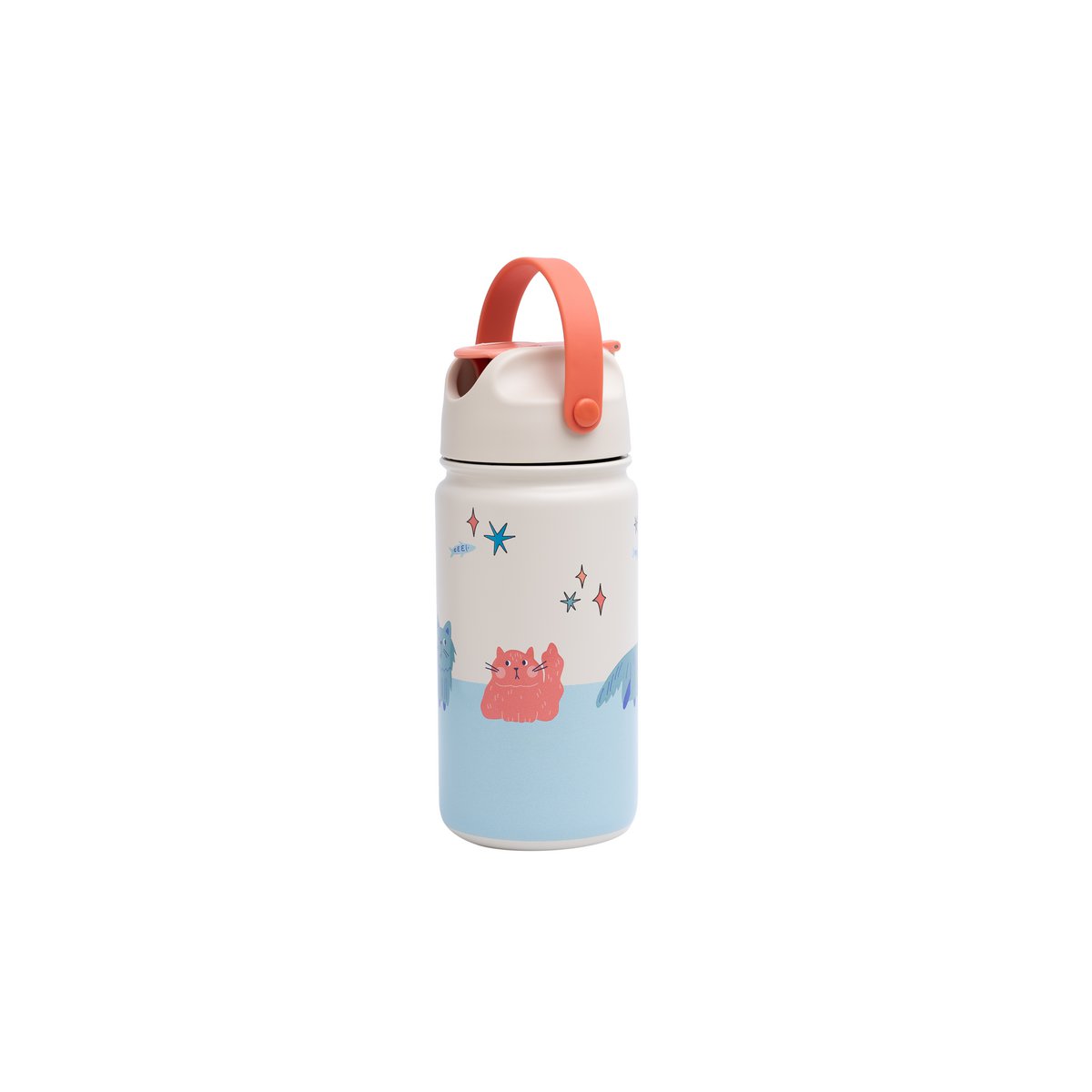 Geïsoleerde roestvrijstalen fles Meowtiful Cats