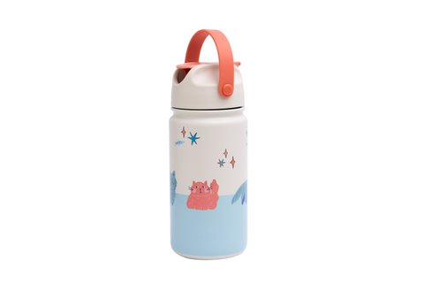 Geïsoleerde roestvrijstalen fles Meowtiful Cats